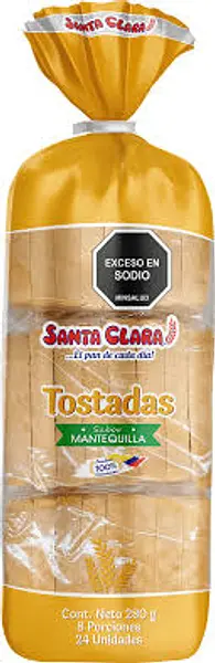 TOSTADA MANTEQUILLA SANTA CLARA *280 GR