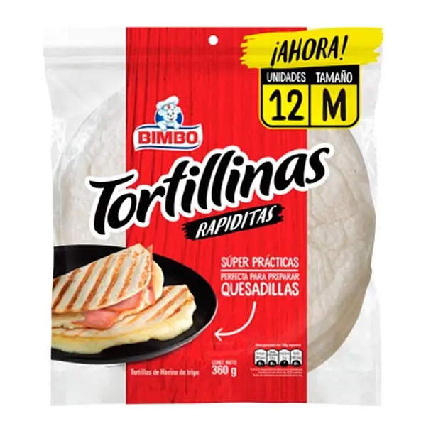 TORTILLA M BIMBO*12U