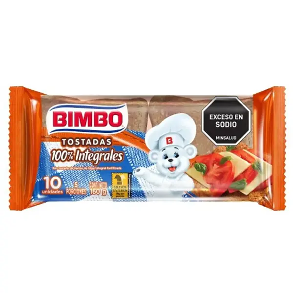 TOSTADA INTEGRALES BIMBO *160 GR