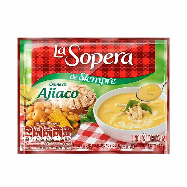 SOPA CREMA AJIACO LA SOPERA *3POR