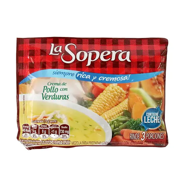SOPA CREMA POLLO VERDURAS LA SOPERA