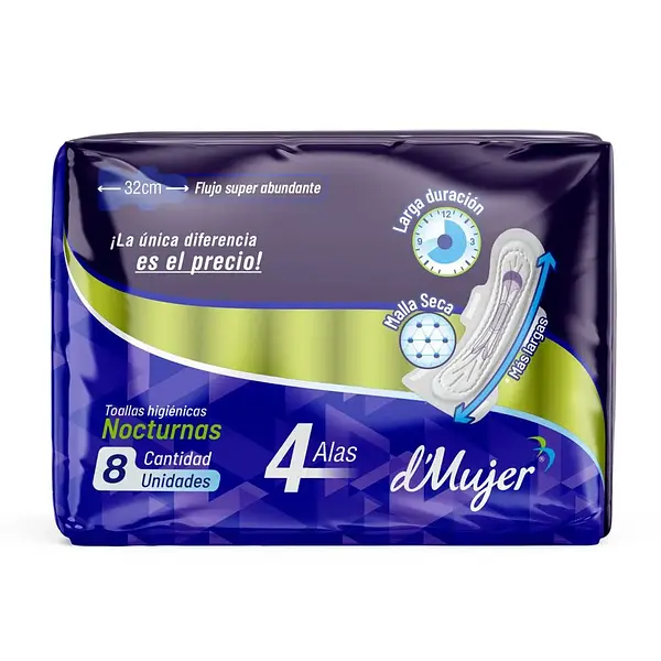 TOALLA HIGIENICA NOCTURNA D MUJER*8U