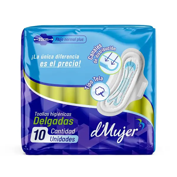 TOALLA HIGIENICA DELGADA MUJER*10U