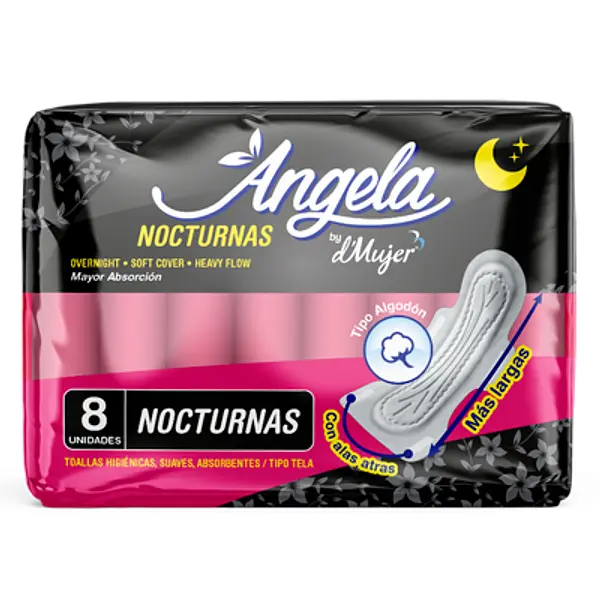 TOALLA HIGIENICA NOCTURNA ANGELA*8U