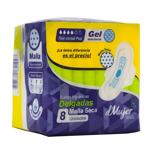 TOALLA HIGIENICA DELGADA MUJER*8U