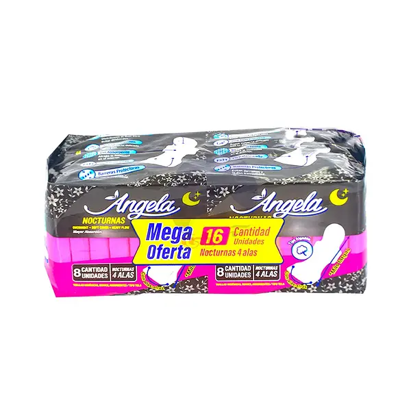TOALLA NOCTURTA OFERTA ANGELA * 16UND