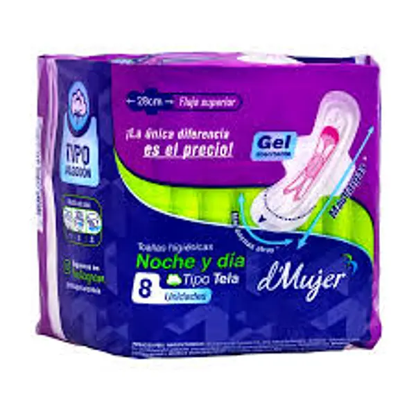 TOALLA HIGIENICA NOCHE/DIA MUJER *8U