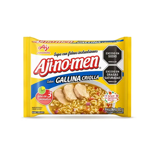 SOPA GALLINA AJINOMEN* 80GR